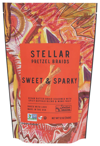 Stellar Snacks - Stellar Pretzel Braids - Sweet & Sparky -12oz