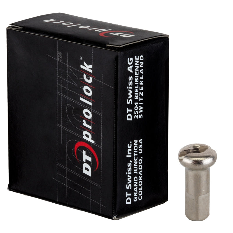 DT Swiss ProLock Brass Nipple 14g/12mm Silver Box/100-Goodwynn&#39;sGoodwynn&#39;s