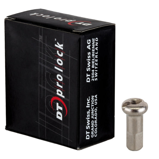 DT Swiss ProLock Brass Nipple 14g/12mm Silver Box/100-Goodwynn's