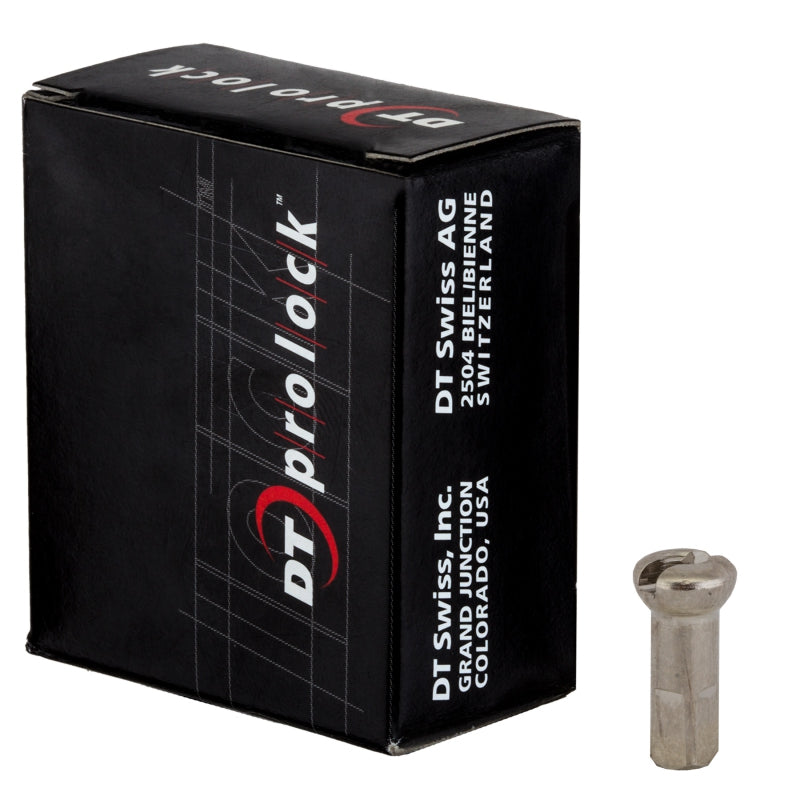 DT Swiss ProLock ProHead Brass 14g/12mm Silver Box/100-Goodwynn&#39;sGoodwynn&#39;s