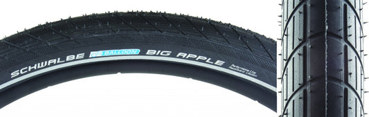 Schwalbe Big Apple Tire 20x2.15 Wire Clincher Endurance RaceGuard 50TPI Black-Goodwynn's