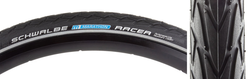 Schwalbe Marathon Racer Tire - 26 x 1.5 Clincher Wire BLK Performance Line RaceGuard Addix E-25-Goodwynn&#39;sGoodwynn&#39;s