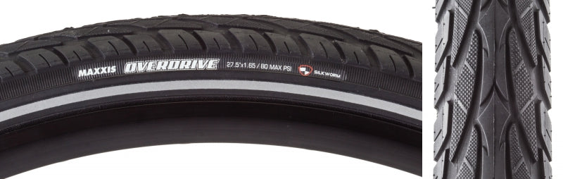 Maxxis Overdrive Tire - 27.5 x 1.65 Clincher Wire BLK/Reflective Single Silk Worm-Goodwynn&#39;sGoodwynn&#39;s