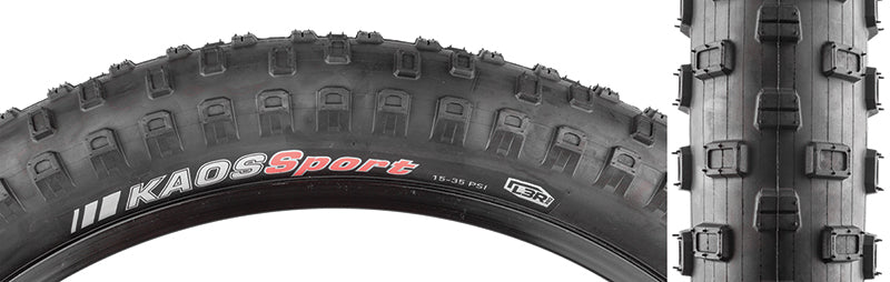 Kenda Kaos Sport Tire - 20 x 2.8 Clincher Wire Black 35tpi-Goodwynn&#39;sGoodwynn&#39;s