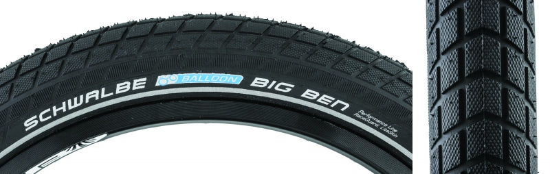 Schwalbe Big Ben Tire 26x2.15 Wire Clincher Endurance RaceGuard 67TPI Black-Goodwynn&#39;sGoodwynn&#39;s