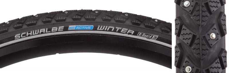 Schwalbe Winter Tire 700x35C Wire Clincher Winter KevlarGuard Reflex 50TPI Black-Goodwynn&#39;sGoodwynn&#39;s