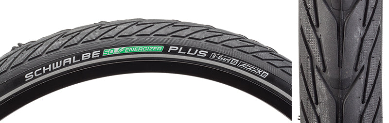 Schwalbe Energizer Plus Tire - 26 x 1.75 Clincher Wire BLK/Reflective Performance GreenGuard Addix E50-Goodwynn&#39;sGoodwynn&#39;s