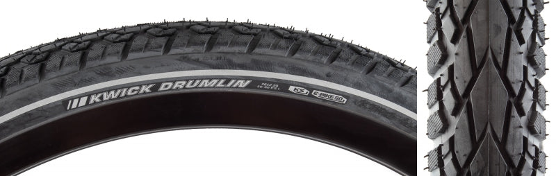 Kenda Kwick Drumlin Tire - 26 x 2.2 Clincher Wire Black/Reflective 60tpi KS-Goodwynn&#39;sGoodwynn&#39;s