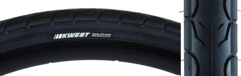 Kenda Kwest K193 Tire 700x40C Wire Clincher 30TPI Black