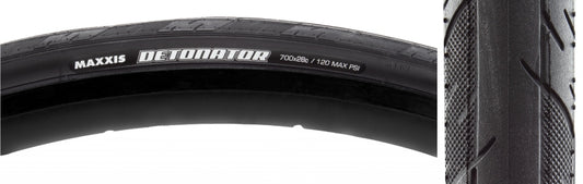 Maxxis Detonator Tire - 700 x 28 Clincher Wire Black-Goodwynn's