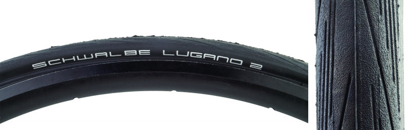 Schwalbe Lugano II Tire 700x32C Wire Clincher Silica K-Guard 50TPI Black