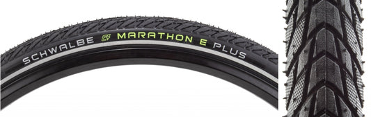 Schwalbe Marathon E-Plus Tire - 700 x 35 Clincher Wire BLK/Reflective Performance Addix SmartGuard-Goodwynn's