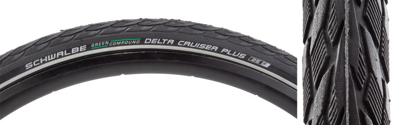 Schwalbe Delta Cruiser+ Active Twin PG 26x1.75 Standard Tire-Goodwynn&#39;sGoodwynn&#39;s