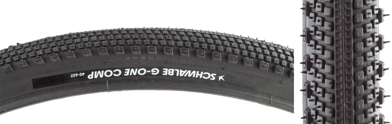 Schwalbe G-One Comp Tire - 700 x 40 Clincher Wire BLK Active Line K-Guard Green