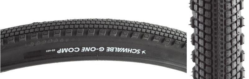 Schwalbe G-One Comp Tire - 700 x 45 Clincher Wire BLK Active Line K-Guard Green-Goodwynn&#39;sGoodwynn&#39;s