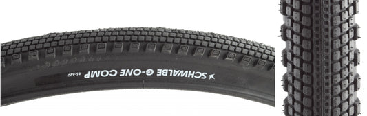 Schwalbe G-One Comp Tire - 700 x 45 Clincher Wire BLK Active Line K-Guard Green-Goodwynn's