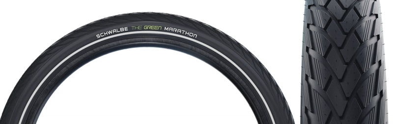 Schwalbe Green Marathon Tire - 700 x 47 Clincher Wire BLK/Reflective Performance Line GreenGuard Addix-Goodwynn&#39;sGoodwynn&#39;s