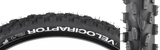 WTB VelociRaptor Comp Tire - 26 x 2.1 Clincher Wire Black Front-Goodwynn's