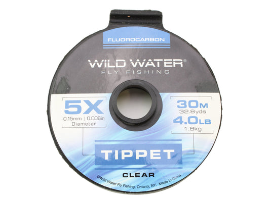 Wild Water Fly Fishing Fluorocarbon Tippet Spool 5X, 30m-Goodwynn's