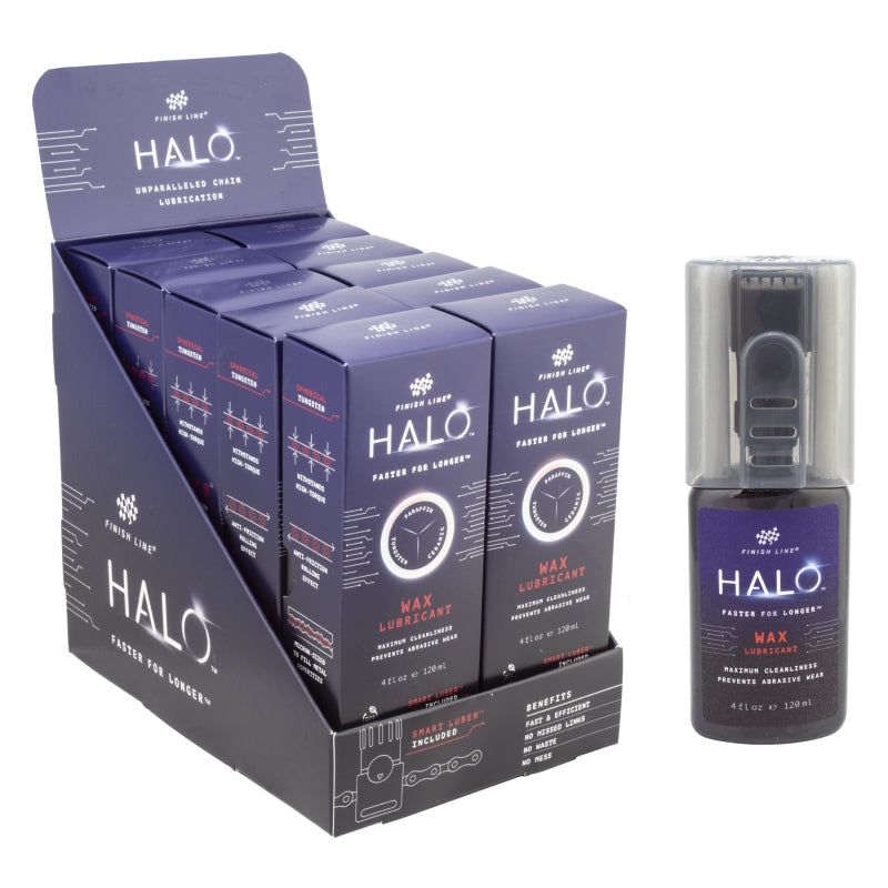 Finish line Halo Wax Lubricant 4 oz Squeeze Bottle 10 Bottle Display Pack Wax-Goodwynn&#39;sGoodwynn&#39;s