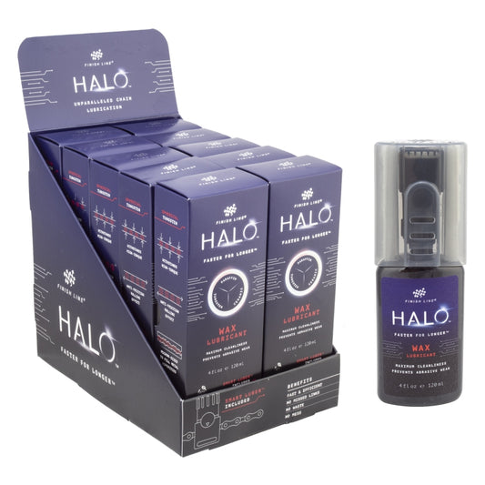 Finish line Halo Wax Lubricant 4 oz Squeeze Bottle 10 Bottle Display Pack Wax-Goodwynn's