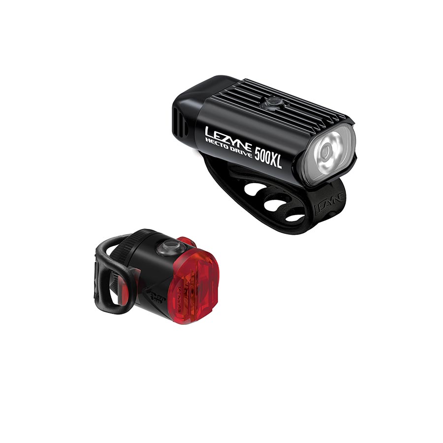 Lezyne HectoDrive 500XL/Femto USB-C Headlight and Taillight Set - Black