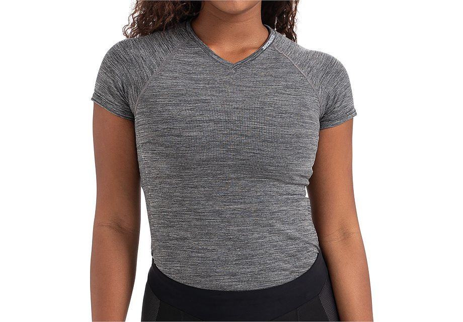 Specialized seamless baselayer ss wmn heather grey xs