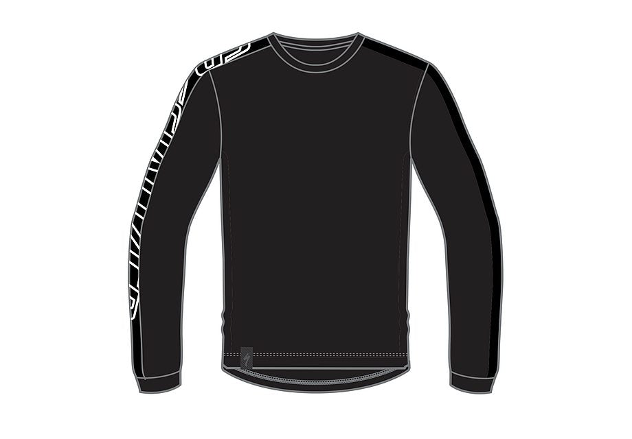 Specialized trail jersey ls yth black s