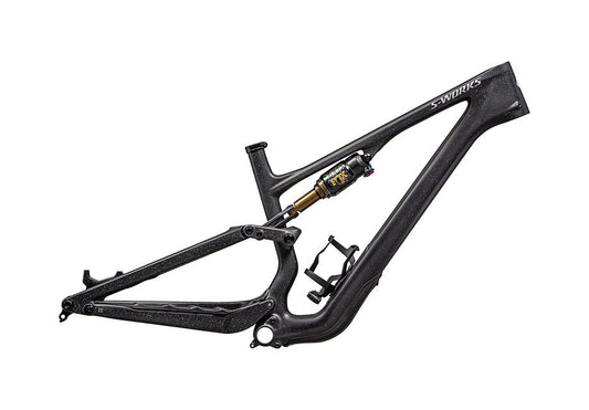 Specialized Stumpjumper 15 S-Works frm frame satin nrly blk / blk / cool grey / obsidian / satin dove grey s1-Goodwynn's