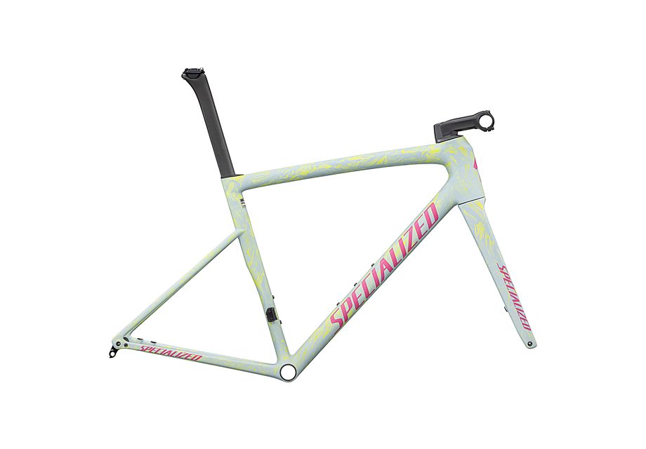 Specialized tarmac sl8 frmset satin ion metallic / sea foam strata / rebel pink 61