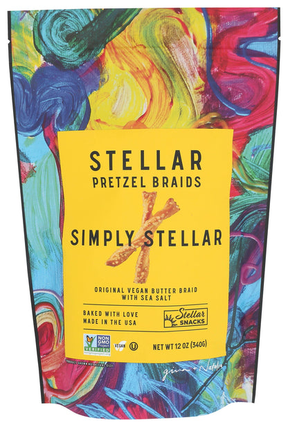 Stellar Snacks - Stellar Pretzel Braids - Simply Stellar - 12oz