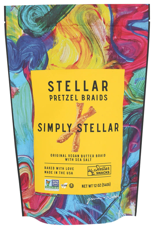 Stellar Snacks - Stellar Pretzel Braids - Simply Stellar - 12oz-Goodwynn's