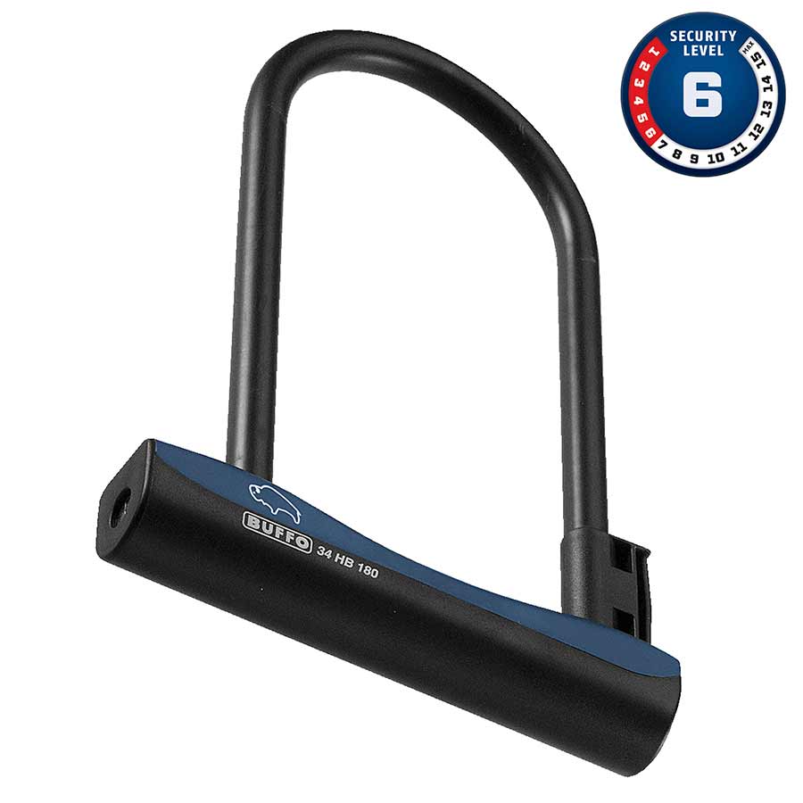 Abus Buffo U-Lock Key 12mm 18.0cm x 23.0cm 8.0" x 9.0" USH 32 Black-Goodwynn&#39;sGoodwynn&#39;s