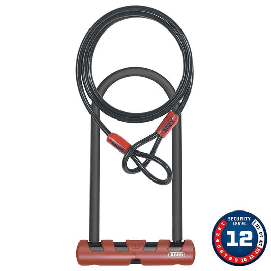 Abus Ultimate ComboPack - 420STD 9" U-lock 10mm/120cm Cable USH Bracket-Goodwynn's