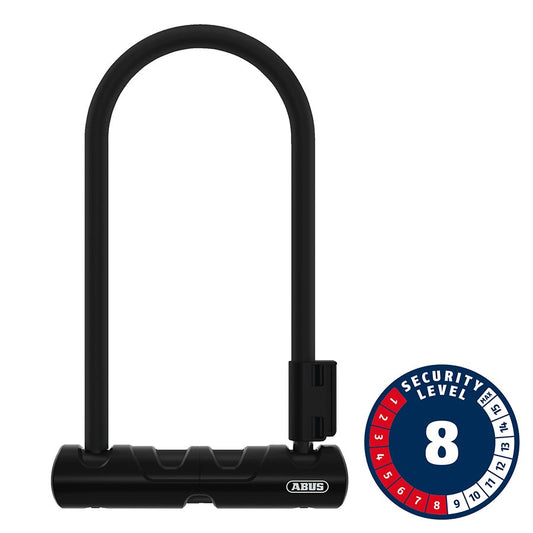 Abus Ultra 410K Mini U-Lock Key 12mm 150x180mm 5.9x7 SH34 Black-Goodwynn's