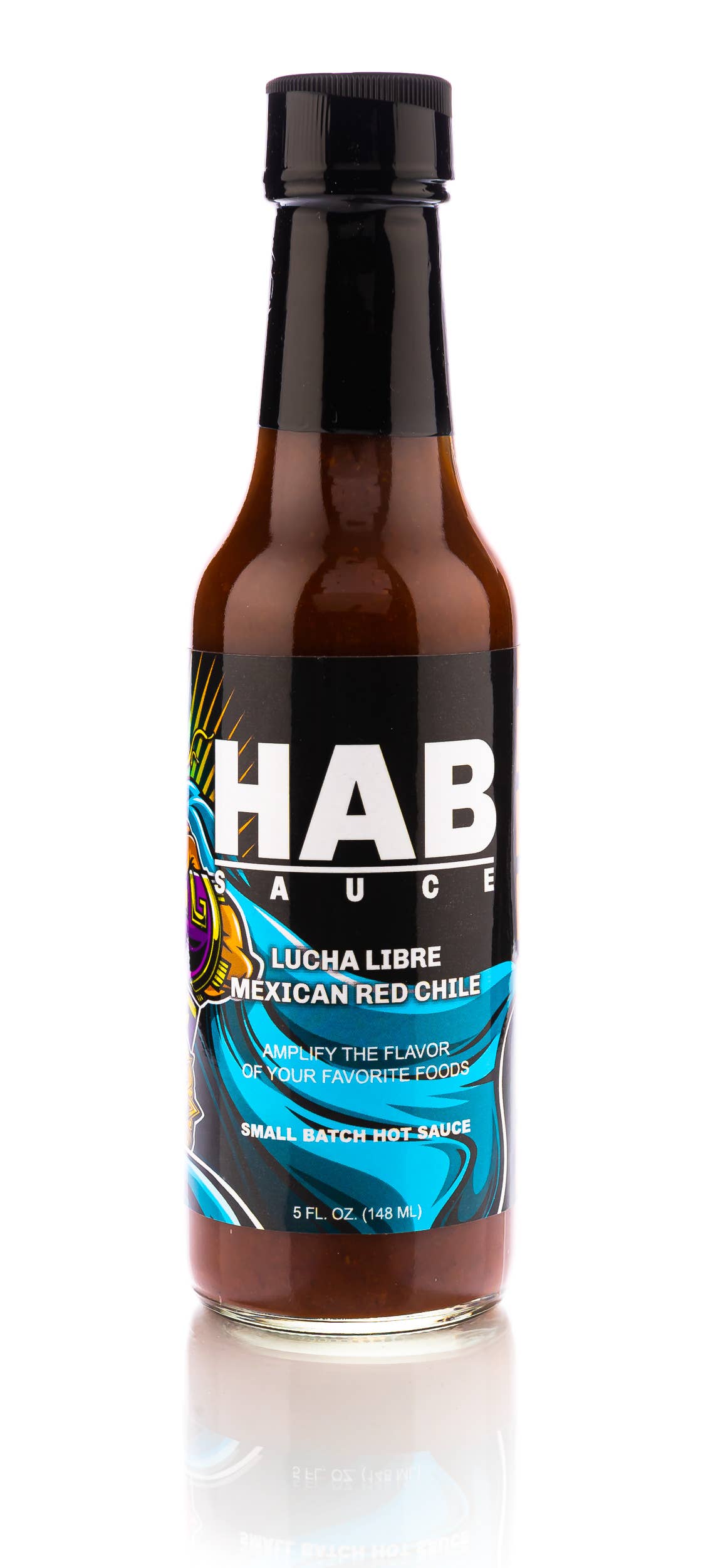 HAB Sauce - Lucha Libre Mexican Red Chie HAB Sauce Hot Sauce Steak Sauce