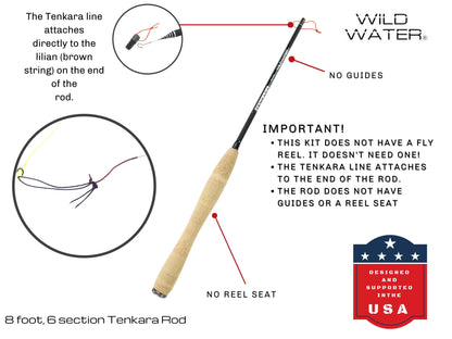 Wild Water Fly Fishing 8' Tenkara Rod