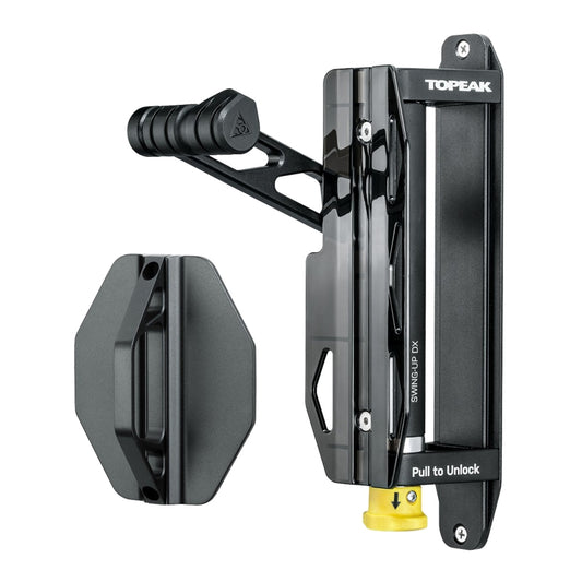 Topeak Swing-Up DX Bike Holder  Tires up to 2.35` 35lbs 11.5` x 6.3` x 3` Black Swing Up DX-Goodwynn's