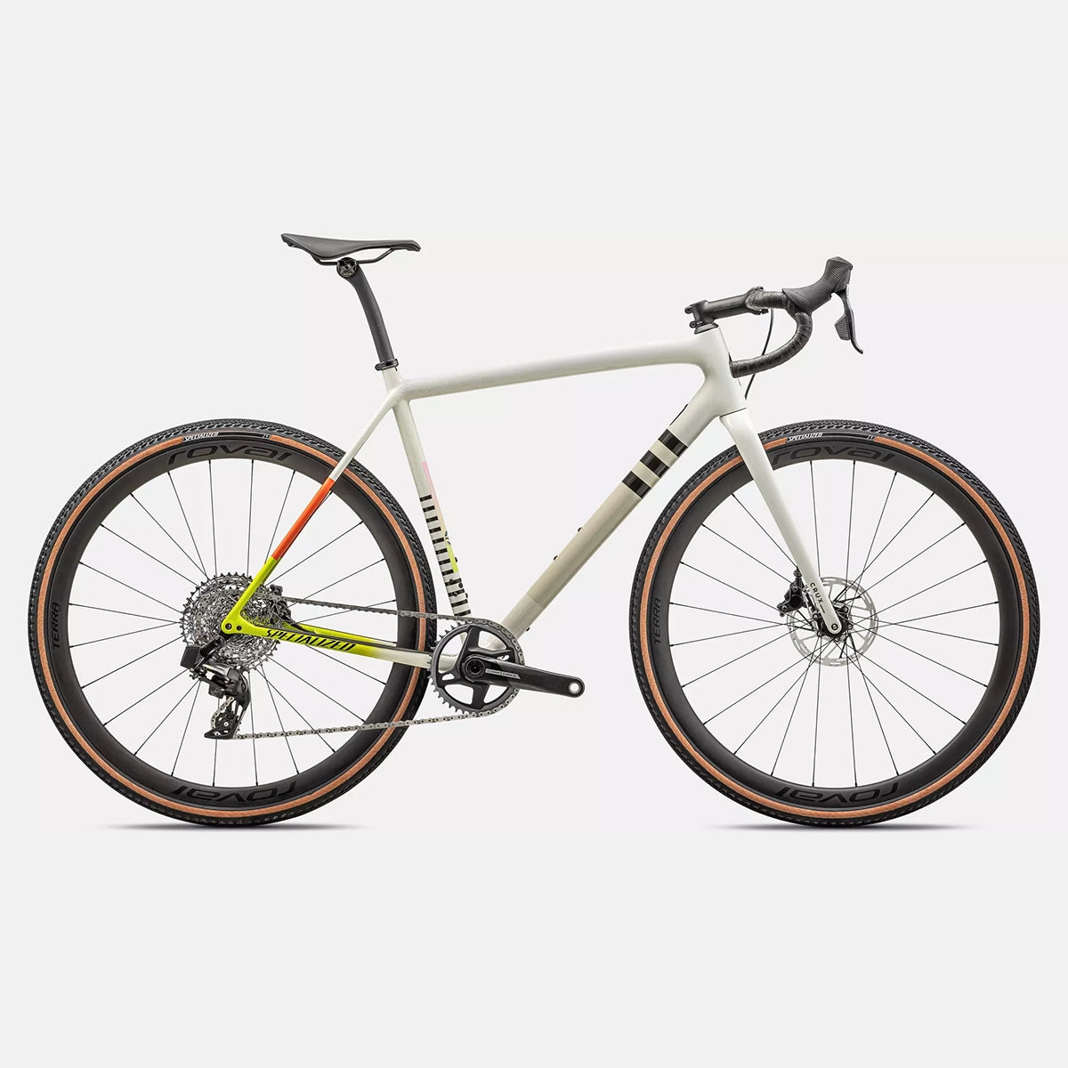 2024 Specialized crux pro bike gloss dune white birch cactus bloom speckle 61