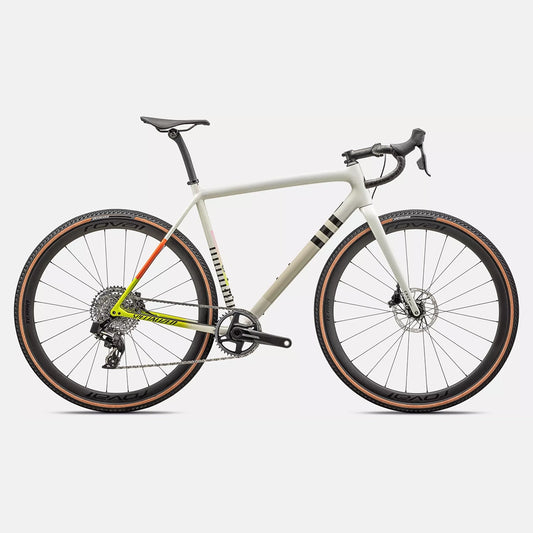 2024 Specialized crux pro bike gloss dune white birch cactus bloom speckle 61-Goodwynn's