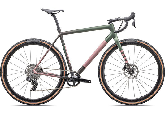 2025 Specialized crux expert bike satin cypress metallic/doppio/dusky pink/champagne 61-Goodwynn's