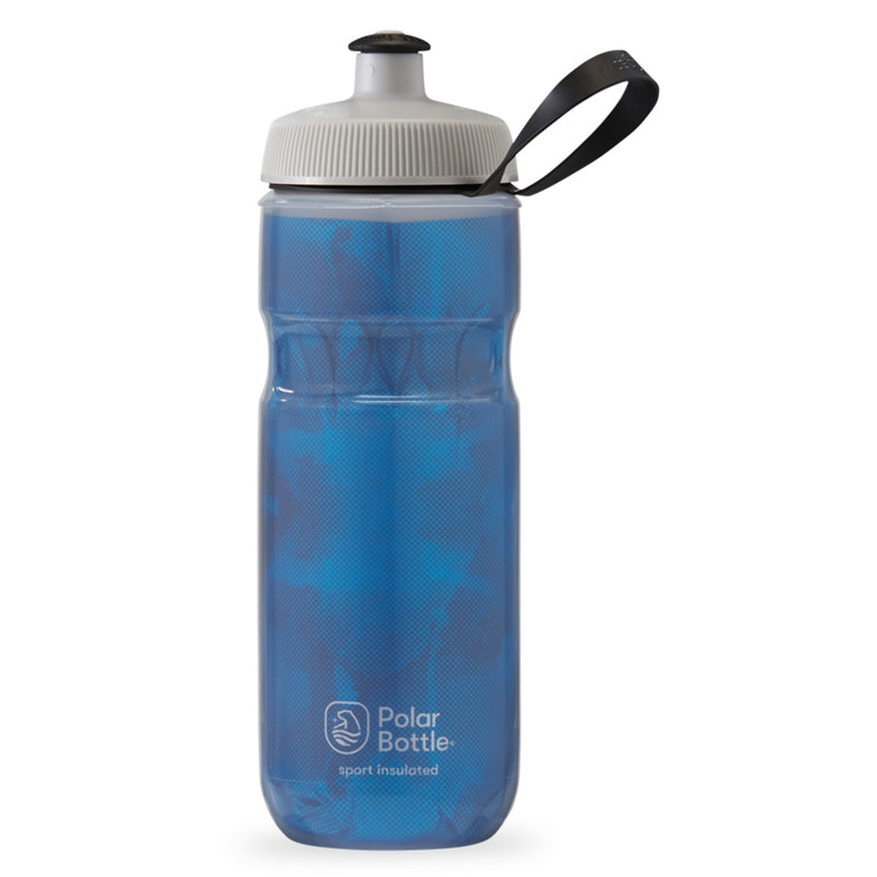 Polar Sport Insulated Bottle Insulated Electric Blue Fly Dye 20oz