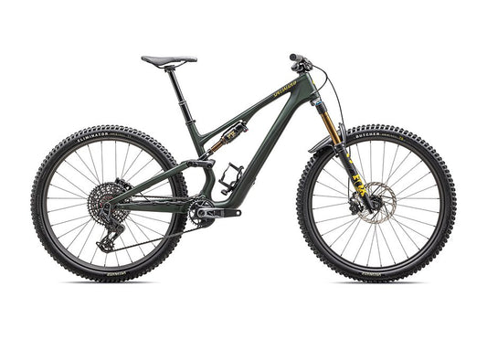 2025 Specialized Stumpjumper 15 pro bike satin green tint / gunmetal / satin metallic sulphur s5-Goodwynn's