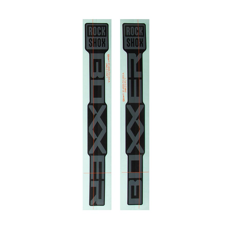 RockShox Decal Kit for BoXXer Base D1 Grey for Diffusion Black-Goodwynn&#39;sGoodwynn&#39;s