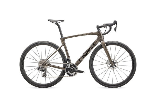 2025 Specialized roubaix S-Works etap bike gloss taupe/gunmetal strata/charcoal 44-Goodwynn's