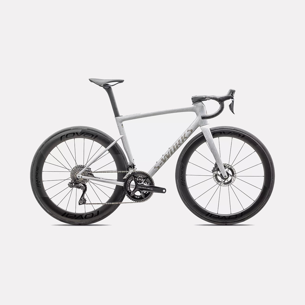 2025 Specialized tarmac sl8 S-Works di2 bike gloss dove grey / silver dust blurred impasto / black pearl 49