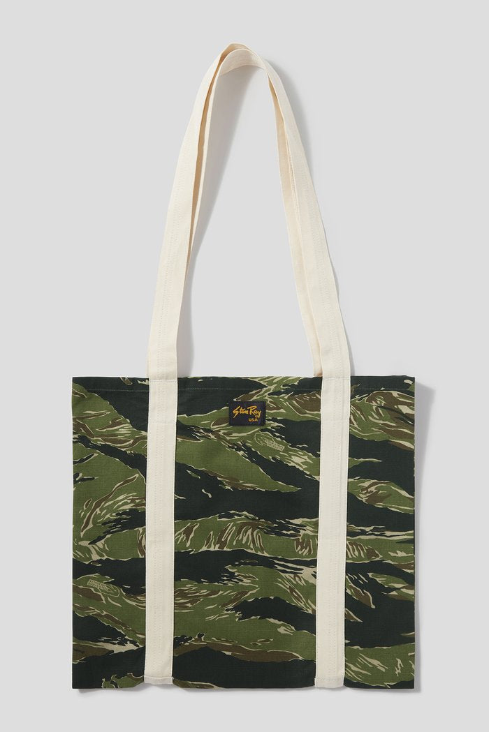 9079 TOTE BAG GREEN TIGER CAMO RIPSTOP