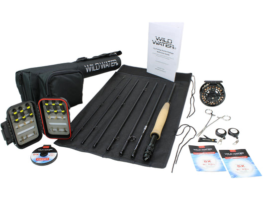 Wild Water Fly Fishing Kit with CNC Fly Reel - 9 ft 5 wt 7-piece Rod-Goodwynn's