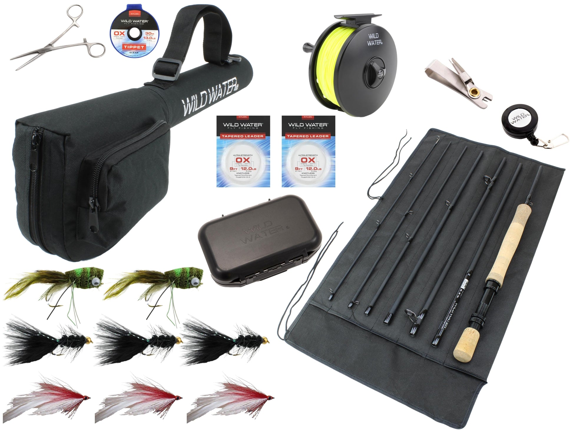 Wild Water Deluxe Freshwater Fly Fishing Combo, 9 ft 8 wt 7 Piece Rod-Goodwynn&#39;sGoodwynn&#39;s