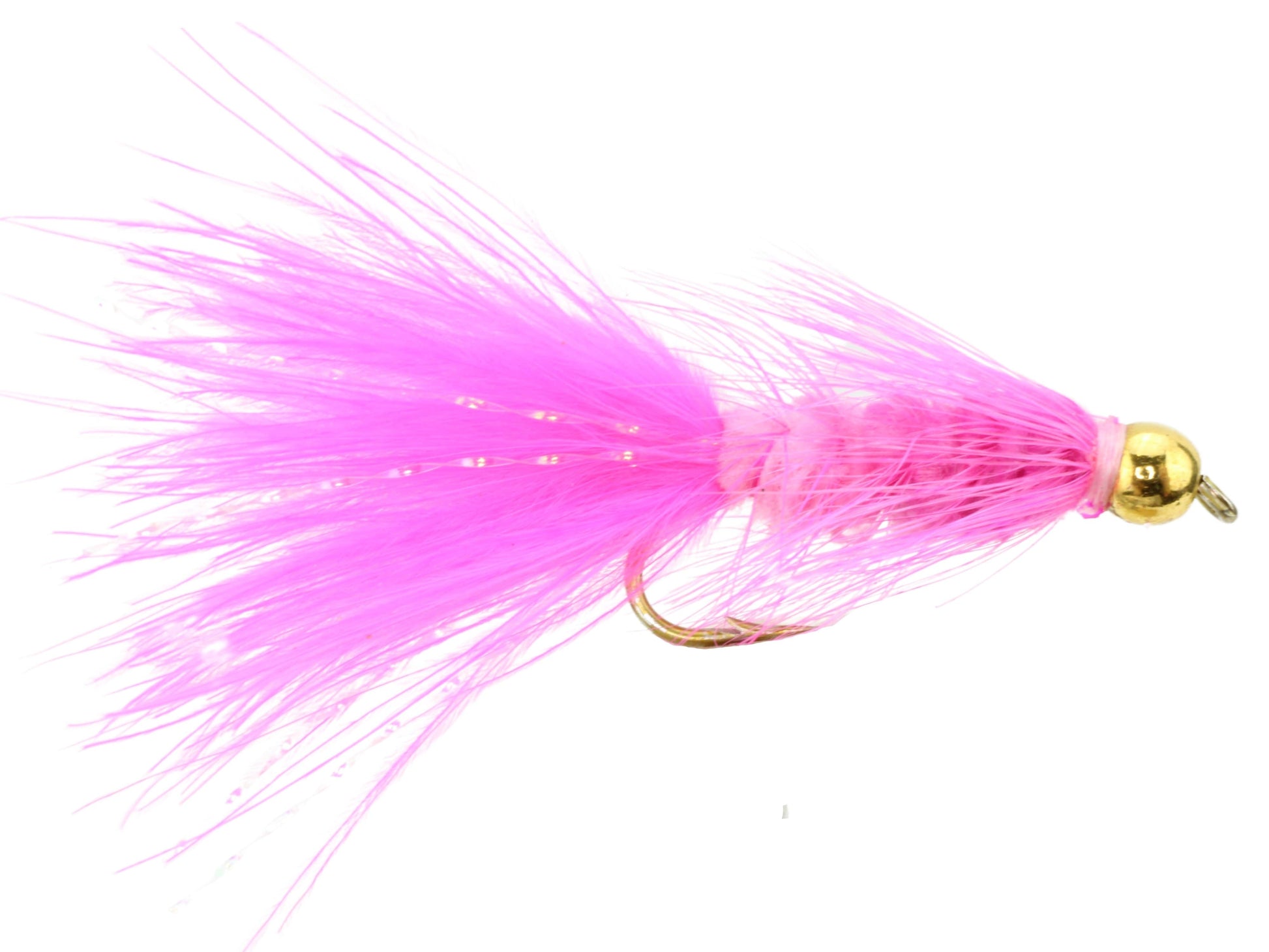 Wild Water Fly Fishing Pink Wooly Bugger w/ Bead Head, Size 10, Qty. 6-Goodwynn&#39;sGoodwynn&#39;s